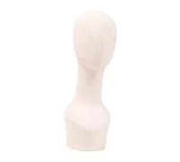 ChuYiElegance Mannequin Head Model Hat Display Stand Multipurpose Head Professional Manikin Head for Hair Salon Barber Shop Headdress, White, Height 52cm