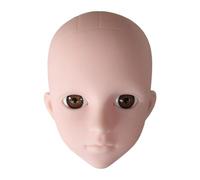 ChuYiElegance Mannequin, Practice Makeup Doll, Professional Multifunctional Model, Cosmetic Face Head for Home Transplantation, Brown Eyes