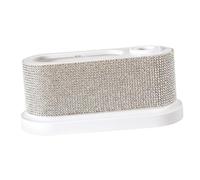 ChuYiElegance Nail Polishing And Grinding Organizer, 8 Hole Holder, Lightweight, for Home And Professional Use, Desktop Storage Box, white