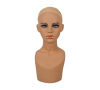 ChuYiElegance Realistic Mannequin Head with Shoulder Manikin Head Holder for Glasses Jewelry