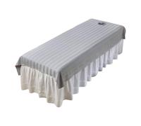 ChuYiElegance Salon Sofa Cover, with Face Hole, Professional Massage Table Cover, Washable, Lightweight and Soft, Beauty Bed Cover for Salon, Gray