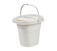 ChuYiElegance Urinal with Spittoon for The Elderly with Handle and Lid, Sturdy Container for Bedroom, Indoor, Home, Seniors, White