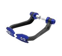 Chwqfuhf Motorbike Hand Guards for 2PCS Motorcycle Brakes Hand Guard Bow Anti-Fall Modification Handguard Handlebar Lever Guards Protectors Universal(Carbon-Blue)