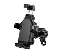 Chwqfuhf Motorcycle GPS Mount Motorcycle Phone Mount Vibration Dampener High-Speed Secure Lock Bike Phone Holder(Rearview Mirror Type)