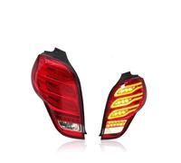 Chwqfuhf Rear Light For Chevrolet For Spark 2011-2014 Sequential Turn DRL Brake Reverse Plug Play Rear For LED Tail Lights Taillights Cover(Red Electroplating)