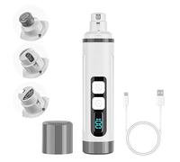 Chwwen Dog Nail Grinder Quiet-2025 Release Ultra-Quiet Dog & Cat Nail Grinder with LED Light & Battery Display - Painless Nail Trimmer for Small to Large Pets, Thick Nails, and Sensitive Paws