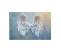 CHxdxge Angel Wings Canvas Poster Decorative Painting Canvas Wall Art Living Room Poster Bedroom Painting Wall Art Picture Print Modern Family Room Decor 08 x 12 inches (20 x 30 cm)