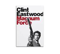 CHxdxge Clint Eastwood Dirty Harry Movie Poster Decorative Painting Canvas Wall Art Living Room Poster Bedroom Painting Wall Art Picture Print Modern Family Room Decor 12 x 18 Inches (30 x 45 cm)