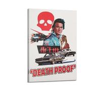 CHxdxge Death Proof Movie Illustration Art Poster Canvas Prints, Wall Art for Living Room, Prints, Modern Home Decoration 24 x 36 inches (60 x 90 cm)