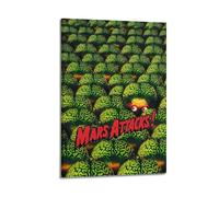 CHxdxge Mars Attacks Comedy Movie Art Poster Canvas Prints, Wall Art for Living Room, Prints, Modern Home Decoration, 12 x 18 inches (30 x 45 cm)