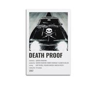 CHxdxge Movie Death Proof Black and White Art Poster Canvas Prints, Wall Art for Living Room, Prints, Modern Home Decoration, 24 x 36 inches (60 x 90 cm)