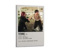 CHxdxge Titanic 1997 Movie Minimalist Canvas Poster Canvas Prints, Wall Art for Living Room, Prints, Modern Home Decoration, 16 x 24 inches (40 x 60 cm)