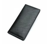 CHXINGCHEN Wallets for Men, RFID Blocking PU Leather Wallet Credit Card Holder ID Card Holder, Size: 18cm*9cm*1cm (L-Black)