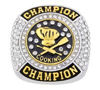 CHXIXUE Cook Off Championship Ring Cook Off Trophy Ring Cooking Competition Trophy Prizes for Events Winner Gift, Zinc, 1