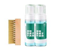 Chyang/Haibus Foam Sneaker Cleaner Set - 150ml Rich Foam, Deep Clean, Remove Stains & Dirt, Includes Soft-Bristle Brush, Ideal for White Shoes Cleaning (2pcs)