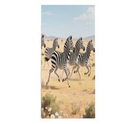 CHYDANY A Racing Zebra Towel,Soft Feel,Microfiber Towel,Absorbent and Quicker to Dry, Hand Towel for Gym Travel Camp Pool Daily 13.8 * 28.7 in