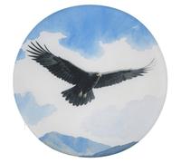 CHYDANY an Eagle Round Cushion,Memory Foam Added,Chair Cushion,Polyester Cover with Zipper,Seat Cushion for Bed Sofa Office Chair Outdoor 15.3 * 15.3In