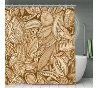 CHYDANY Line Drawing Style Shower Curtain,Durable & Washable,Polyester Curtains,Soft and Comfortable,Bath Curtain for Bathrooms,Living Room, Apartments and Studios 70.8 * 70.8In