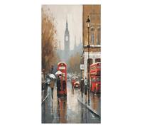 CHYDANY Soft Lightweight Beach Towel, London Impression Large Bath Towel, Quick Dry Absorbent, Travel Towel for Beach Swimming Pool Cruise Camping Travel 63 * 31.5 Inches