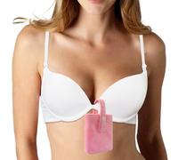 CHYDST 2PCS Bra Pouch Holder, Bra Pocket for Insulin Pump Hidden Undercover, Hidden Undercover Insulin Pump Bra Pouch Holder to Keep Your Insulin Pump Hidden Away (Pink)