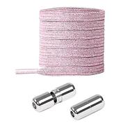 CHYEEH No Tie Elastic Shoelaces - Flat Stretch Shoe Laces with Metal Buckles, Elastic Shoelaces Replacement for Sneakers Kids/Adults Adjustable Laces, Rubber Tieless Laces Elastic for All Shoes
