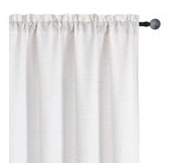 Chyhomenyc Bennet Natural Linen Curtains 84 Inch Length 2 Panels Set, Faux Linen Textured Burlap Light Filtering Privacy Farmhouse Curtain Drapes for Living Room Bedroom 40Wx84L, Natural