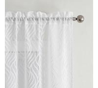 Chyhomenyc MAISUI Clip Jacquard Sheer Curtains S2 White 38x45