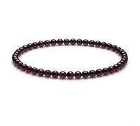 CHYIFSHIYM 4mm Natural Gemstone Beads Bracelets Handmade Stretch Crystal Bracelets for Women Minimalist Elastic Healing Stone Bracelet Stackable Jewelry Gift, One Size, Shungite, Crystal