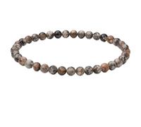 CHYIFSHIYM 4mm Natural Gemstone Beads Bracelets Handmade Stretch Crystal Bracelets for Women Minimalist Elastic Healing Stone Bracelet Stackable Jewelry Gift, One Size, Shungite, Crystal