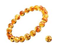 CHYIFSHIYM 8mm Natural Gemstone Stretch Bracelet, Handmade Unisex Crystal Bracelets for Meditation, Yoga, Spiritual Healing and Positive, One Size, no gem