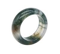 CHYIFSHIYM Crystal Ring, Crystal Rings for Women Natural Stone Band, Gemstone Ring in Gift Box, Smooth Polished Stone Finger Ring, 18-20 mm Inner Diameter, One Size, Acetate, No Gemstone