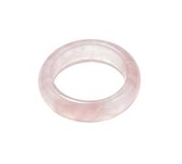 CHYIFSHIYM Crystal Ring, Crystal Rings for Women Natural Stone Band, Gemstone Ring in Gift Box, Smooth Polished Stone Finger Ring, 18-20 mm Inner Diameter, One Size, Acetate, No Gemstone
