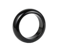CHYIFSHIYM Crystal Ring, Crystal Rings for Women Natural Stone Band, Gemstone Ring in Gift Box, Smooth Polished Stone Finger Ring, 18-20 mm Inner Diameter, One Size, Acetate, No Gemstone