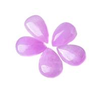 CHYIFSHIYM Natural Lepidolite Teardrop Gemstone 2.2cm x 1.5cm Healing Crystal Pendant Raw Stone for Wire Wrapping Jewelry & Energy Balance