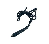 CHYIFSHIYM Natural Shungite Polyhedral Pendant Necklace | Handcrafted Energy Crystal Jewelry | Harmony & Balance | 50%-70% Carbon Shungite