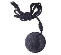 CHYIFSHIYM Shungite All-Seeing Eye Pendant Necklace - Chakra Balance - Handcrafted Constellations Jewelry - Healing Crystal Protection Necklace - Energy Harmony (40mm)