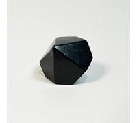 CHYIFSHIYM Shungite Stone Merkaba Sacred Star and Polyhedron Set - Crystal Geometry Collectibles Teaching aids- Protection Sacred Meditation Energy Generator Healing Chakra (Decahedron)