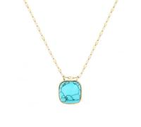 CHYIFSHIYM Turquoise Blue Natural Crystal Jewelry for Women, Necklace Bracelet Ring Variation, Gold Tone Summer Beach Vacation Jewelry, Gift Ready Fashion Accessories, One Size, Acetate, No Gemstone