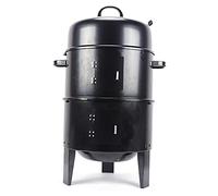 Chynalys 3 IN 1 Charcoal BBQ Grill Food Smoker with Cover, Adjustable Wind Power and Warming Function, Portable Outdoor Barbecue For Garden, Patio, Camping and Outdoor Picnics