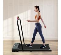 Chynalys Walking Pad Treadmills for Home Foldable Under Desk Treadmill with LED Display & Remote Max 110kg Running Pad, Mini Treadmill for Home/Office Cardio Fitness Exercise, No Assembly