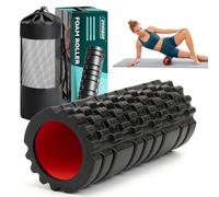 CHYNIQUE Foam Roller - 13'' Multi-Density Massage Roller for Deep Tissue & Muscle Recovery - Relieves Tight, Sore Muscles & Kinks, Improves Mobility & Circulation - Targets Key Body Parts (Black)
