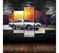 chyongshan canvas decorative posters 5 pieces modern printmaking art micro spray technology 3D printing painting photography art bedroom living room home decoration hanging directly 150cmx80cm frame