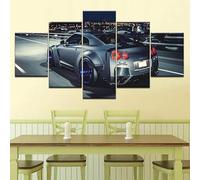 chyongshan canvas decorative posters 5 pieces modern printmaking art micro spray technology 3D printing painting photography art bedroom living room home decoration hanging directly 150cmx80cm frame