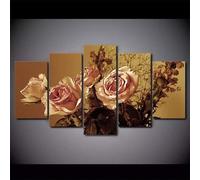 chyongshan canvas decorative posters 5 pieces modern printmaking art micro spray technology 3D printing painting photography art bedroom living room home decoration hanging directly 150cmx80cm frame