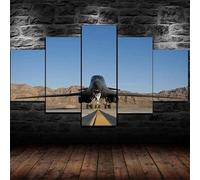 chyongshan canvas decorative posters 5 pieces modern printmaking art micro spray technology 3D printing painting photography art bedroom living room home decoration hanging directly 150cmx80cm frame
