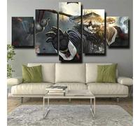 chyongshan canvas decorative posters 5 pieces modern printmaking art micro spray technology 3D printing painting photography art bedroom living room home decoration hanging directly 150cmx80cm frame