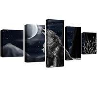 chyongshan canvas decorative posters 5 pieces modern printmaking art micro spray technology 3D printing painting photography art bedroom living room home decoration hanging directly 150cmx80cm frame