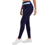 ChYoung Gym Leggings with Pockets for Women High Waisted Seamless Workout Exercise Yoga Pants Walking Running Compression Sports Activewear Navy Blue
