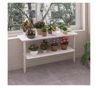 CHZDPP 1&2-Tier Window Ledge Plant Shelf, Windowsill Extender Shelf with Adjust Brackets, Removable Countertop Extension Board for Pet/Plant/Kitchen Storage(2 layer,100 cm x25 cm/39.4 in x 10 in)