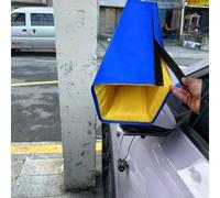 CHZDPP 5/6/7ft Garage Post Protector to Prevent Collisions, Customizable Square Safety Padding for Basketball Pole, Shock - Absorbing & Waterproof(7 ft/213cm,24"x24"/61x61cm)